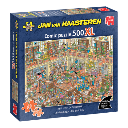 Jan van Haasteren – A könyvtár – doboz