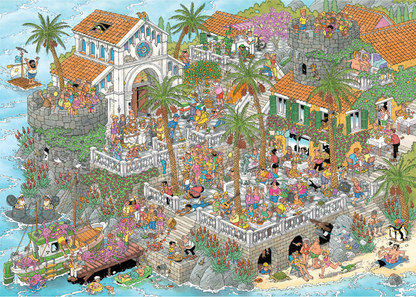 Jan van Haasteren – Éljen a mediterrán nyár! – teljes kirakókép