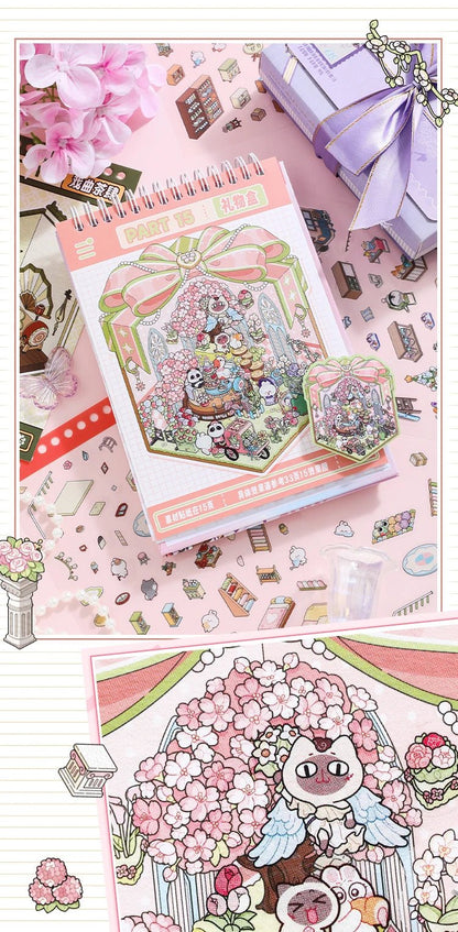 15 in 1 Matricakönyv Lila - matricajelenet Simno 15 darabos kirakó puzzle (SN-6941776322153) - puzzlegarden