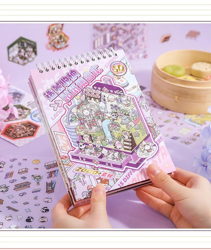 15 in 1 Matricakönyv Lila - matricajelenet Simno 15 darabos kirakó puzzle (SN-6941776322153) - puzzlegarden