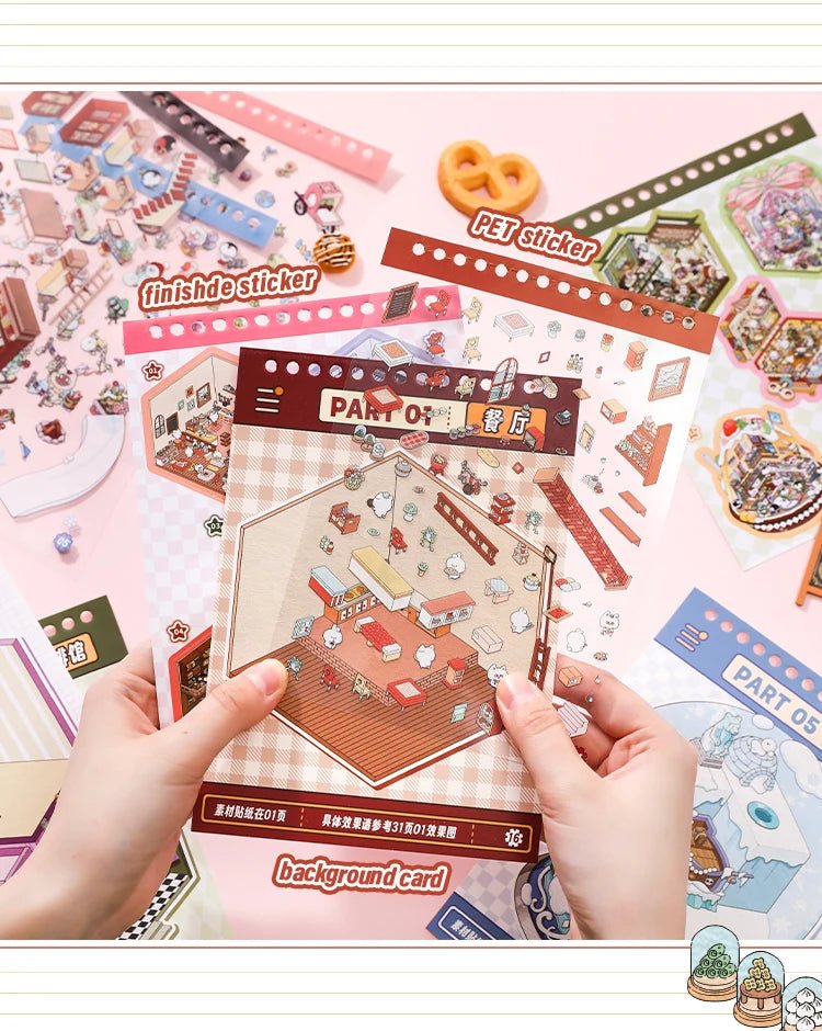 15 in 1 Matricakönyv Lila - matricajelenet Simno 15 darabos kirakó puzzle (SN-6941776322153) - puzzlegarden