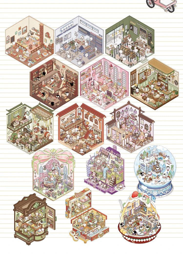 15 in 1 Matricakönyv Lila - matricajelenet Simno 15 darabos kirakó puzzle (SN-6941776322153) - puzzlegarden