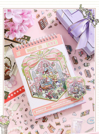 15 in 1 Matricakönyv Lila - matricajelenet Simno 15 darabos kirakó puzzle (SN-6941776322153) - puzzlegarden