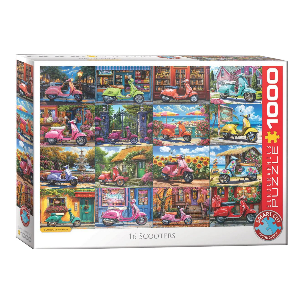 16 robogó Eurographics 1000 darabos kirakó puzzle (EUR-6000-5916) - puzzlegarden