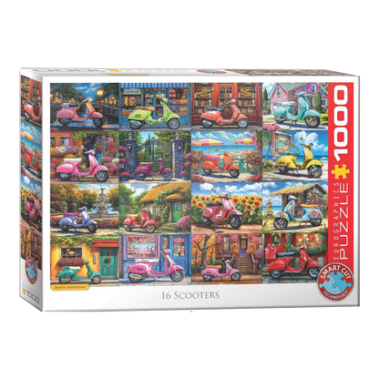 16 robogó Eurographics 1000 darabos kirakó puzzle (EUR-6000-5916) - puzzlegarden