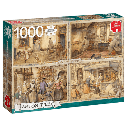 Anton Pieck - Backers from the 19th Century 1000 darabos Jumbo puzzle kirakó (18818)