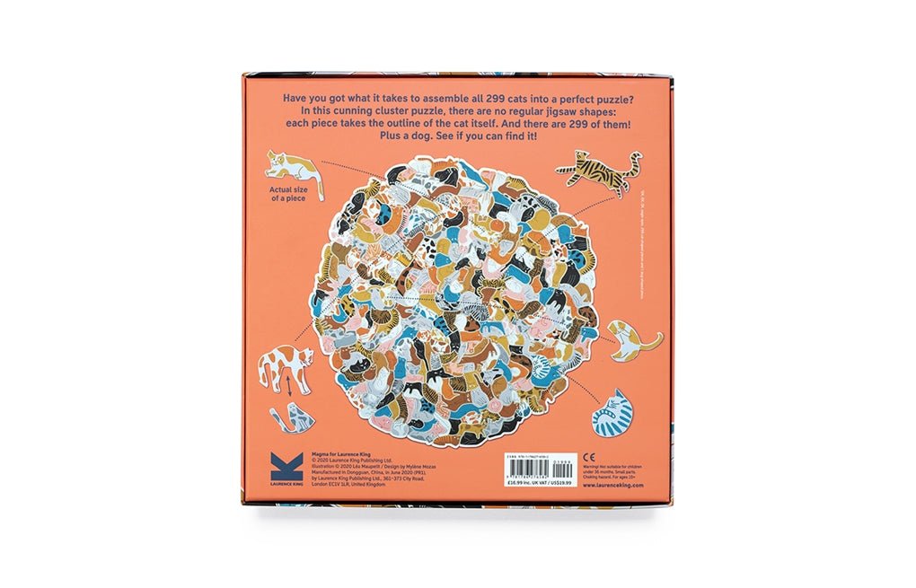 299 macska és egy kutya Laurence King 300 darabos kirakó puzzle (LK-9781786276582) - puzzlegarden