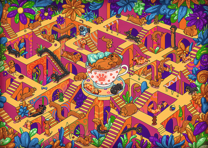 The Impossible Maze: Vidám tacskók – a kirakó képe
