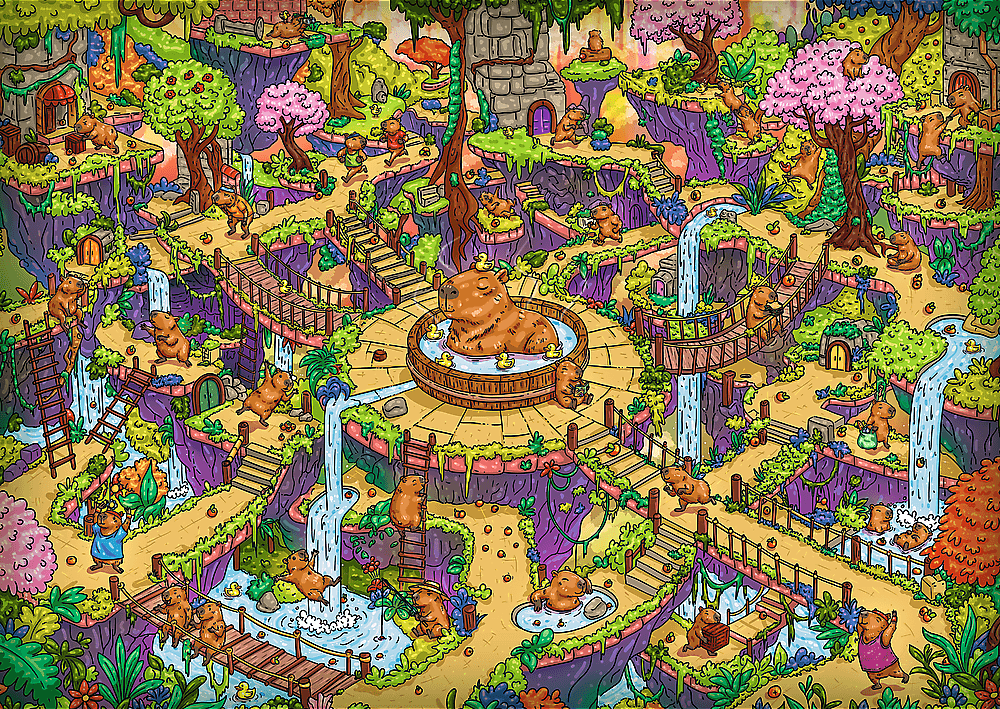 The Impossible Maze: Vicces kapibarák – a kirakó képe