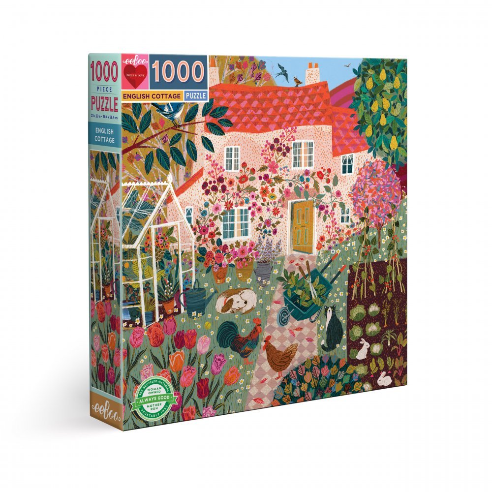 English Cottage 1000 darabos Eeboo puzzle kirakó (PZTCGE)