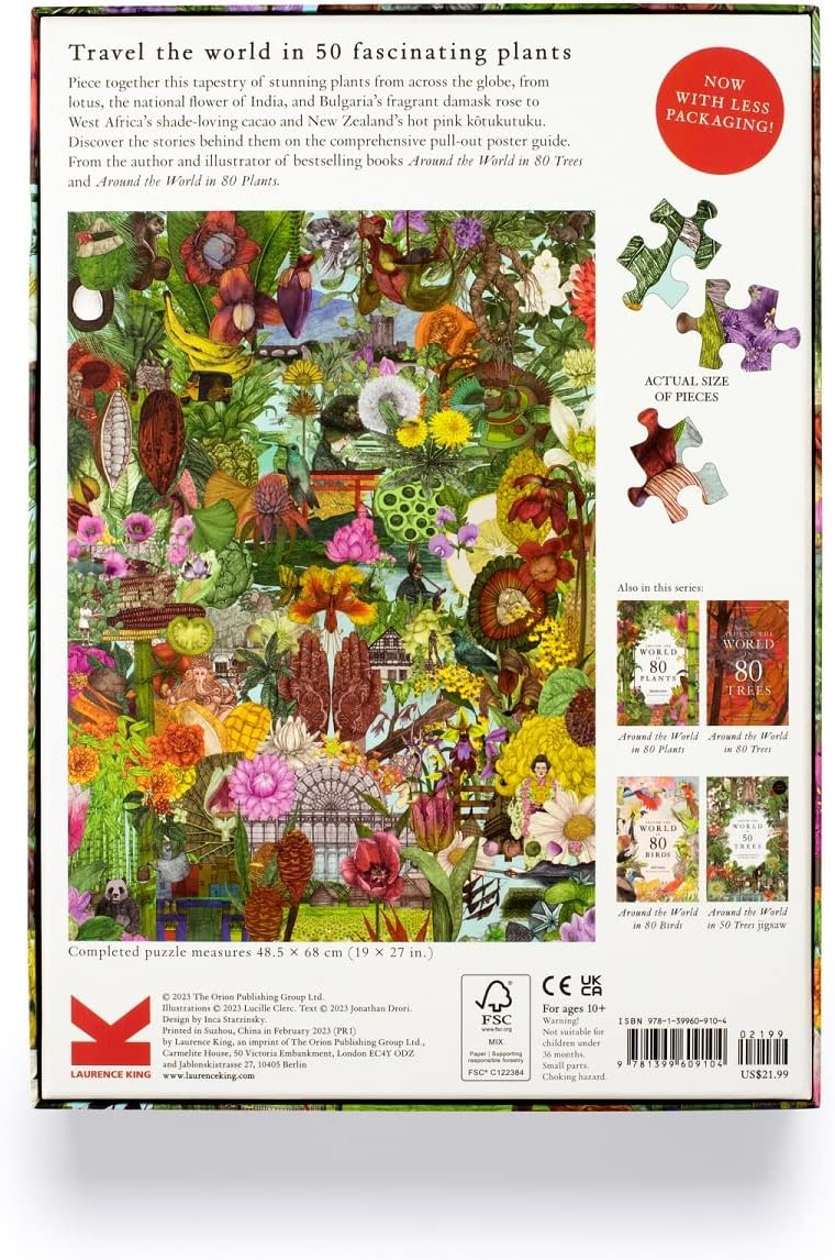 50 növény a világ körül Laurence King 1000 darabos kirakó puzzle (LK - 9781399609104 9781399609104) - puzzlegarden