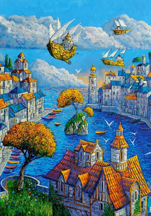 Art Collection - A Kikötő Castorland 500 darabos kirakó puzzle (B-53889 5904438053889) - puzzlegarden