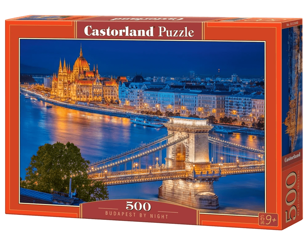 Budapest éjszaka Castorland 500 darabos kirakó puzzle (C-B-53940 5904438053940) - puzzlegarden