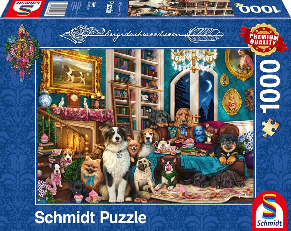 Buli a könyvtárban Schmidt 1000 darabos kirakó puzzle (SCH-59988 4001504599881) - puzzlegarden