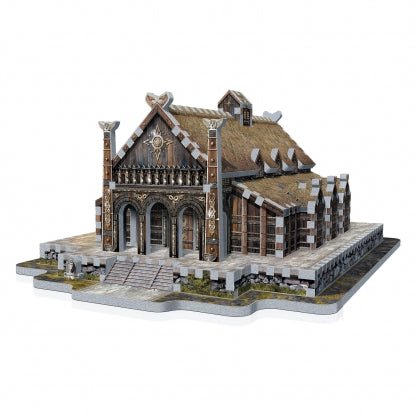 A Gyűrűk Ura - Edoras, Az Arany-csarnok - 3D szivacs puzzle Wrebbit3D 445 darabos kirakó puzzle (WP-W3D-1016 665541010163) - puzzlegarden