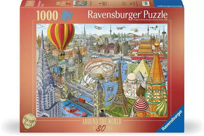 80 nap alatt a Föld körül Ravensburger 1000 darabos kirakó puzzle (RA-12000169) - puzzlegarden