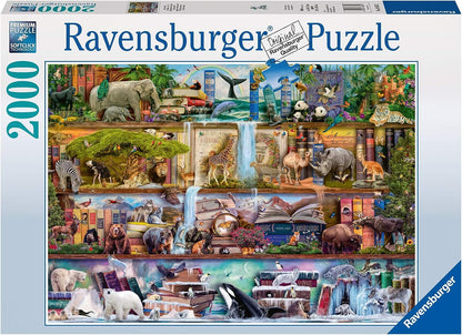 Animal Kingdom Shelves 2000 darabos Ravensburger puzzle kirakó (16652)