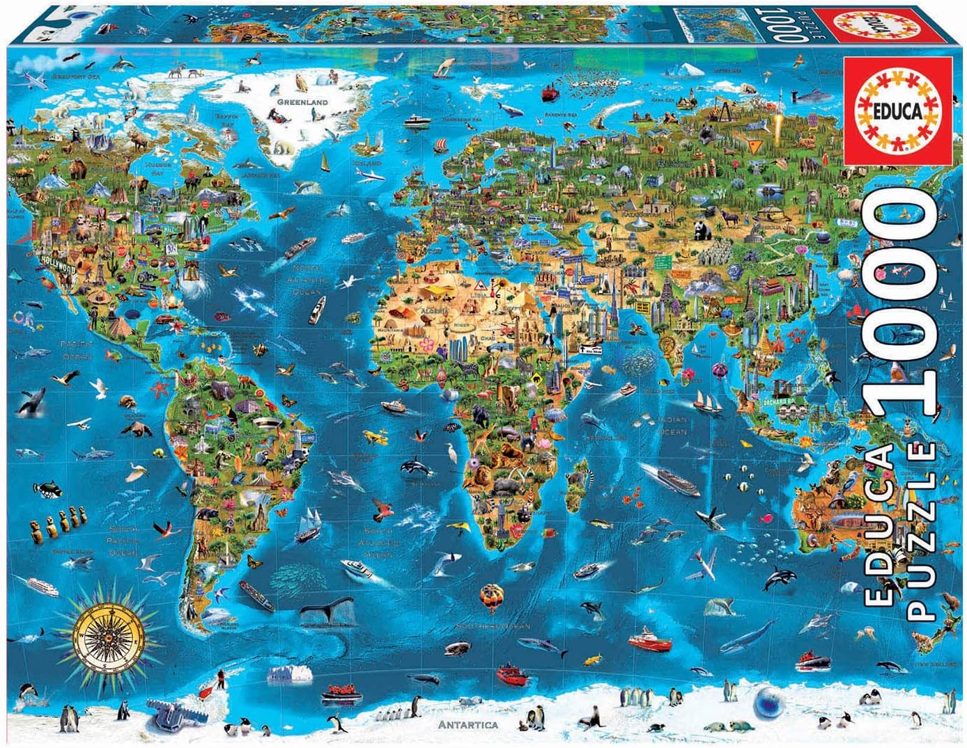 Wonders of the World 1000 darabos Educa puzzle kirakó (19022)