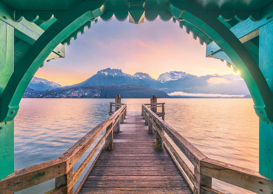 Gyönyörű Gyalogutak - Gyaloghíd az Annecy-tónál, Franciaország