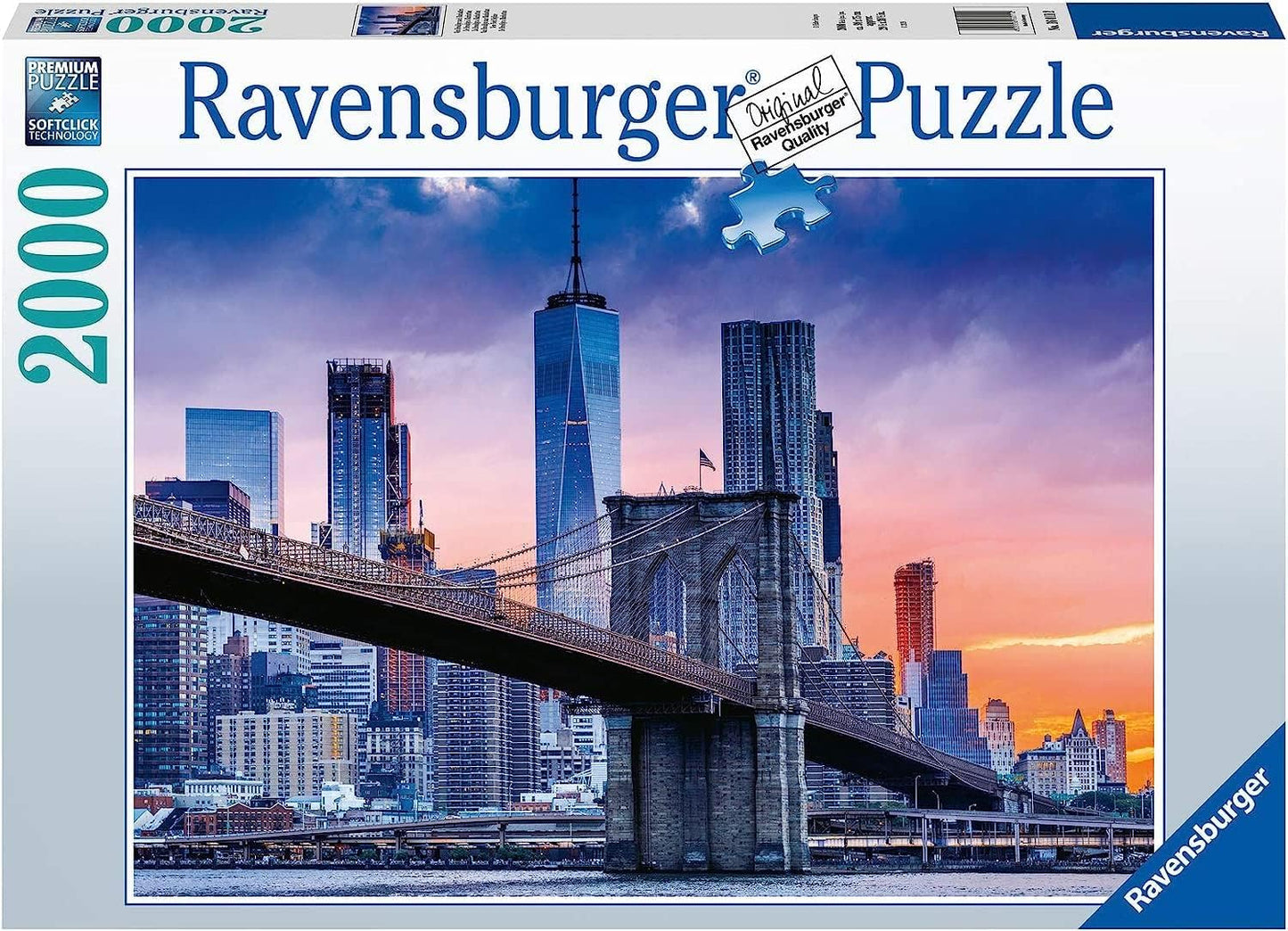 Brooklyn híd, New York Ravensburger 2000 darabos kirakó puzzle (RA-16011 4005556160112) - puzzlegarden