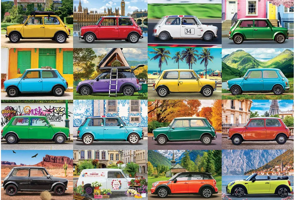 Mini Cooper – fémdobozban – a kirakó képe