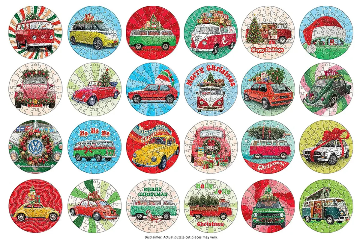 VW karácsony – puzzle adventi naptár – a kirakó képe