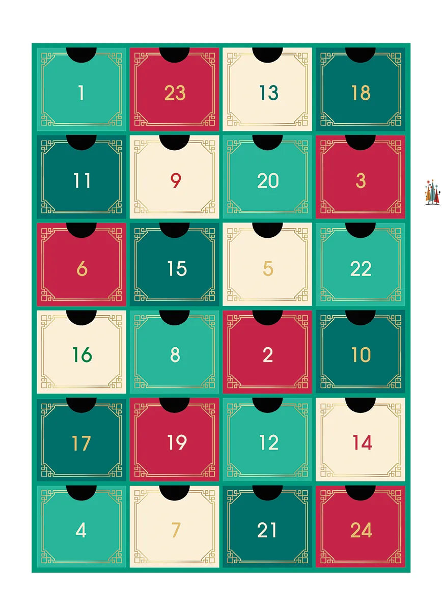 Modern művészet – puzzle adventi naptár – a nyitott fiókok