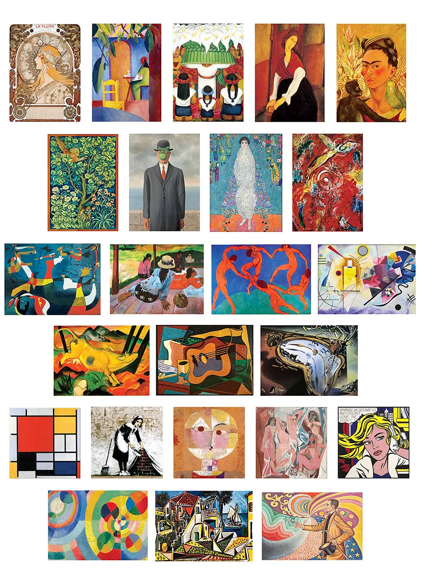 Modern művészet – puzzle adventi naptár – a kirakó képe