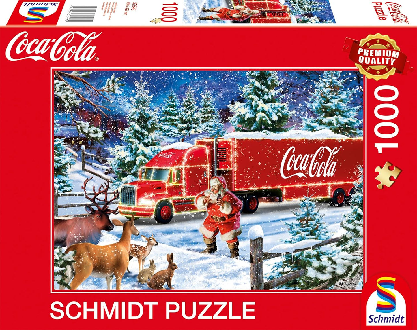 Coca-Cola Karácsonyi Kamion Schmidt 1000 darabos kirakó puzzle (SCH-57598 4001504575984) - puzzlegarden