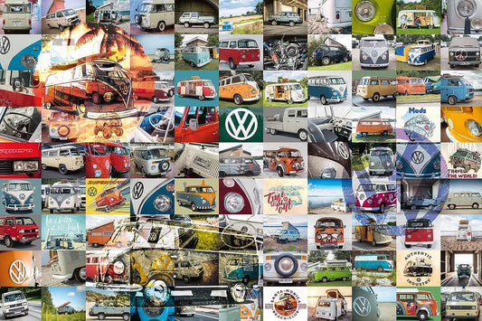 99 Volkswagen Kisbusz Ravensburger 3000 darabos kirakó puzzle (RA-16018 4005556160181) - puzzlegarden