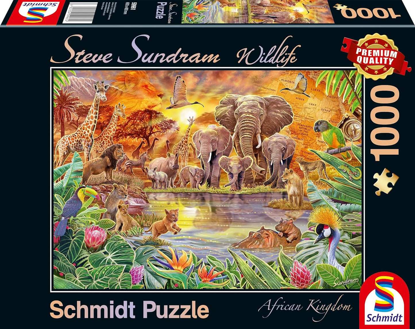 African Kingdom 1000 darabos Schmidt puzzle kirakó (59982)