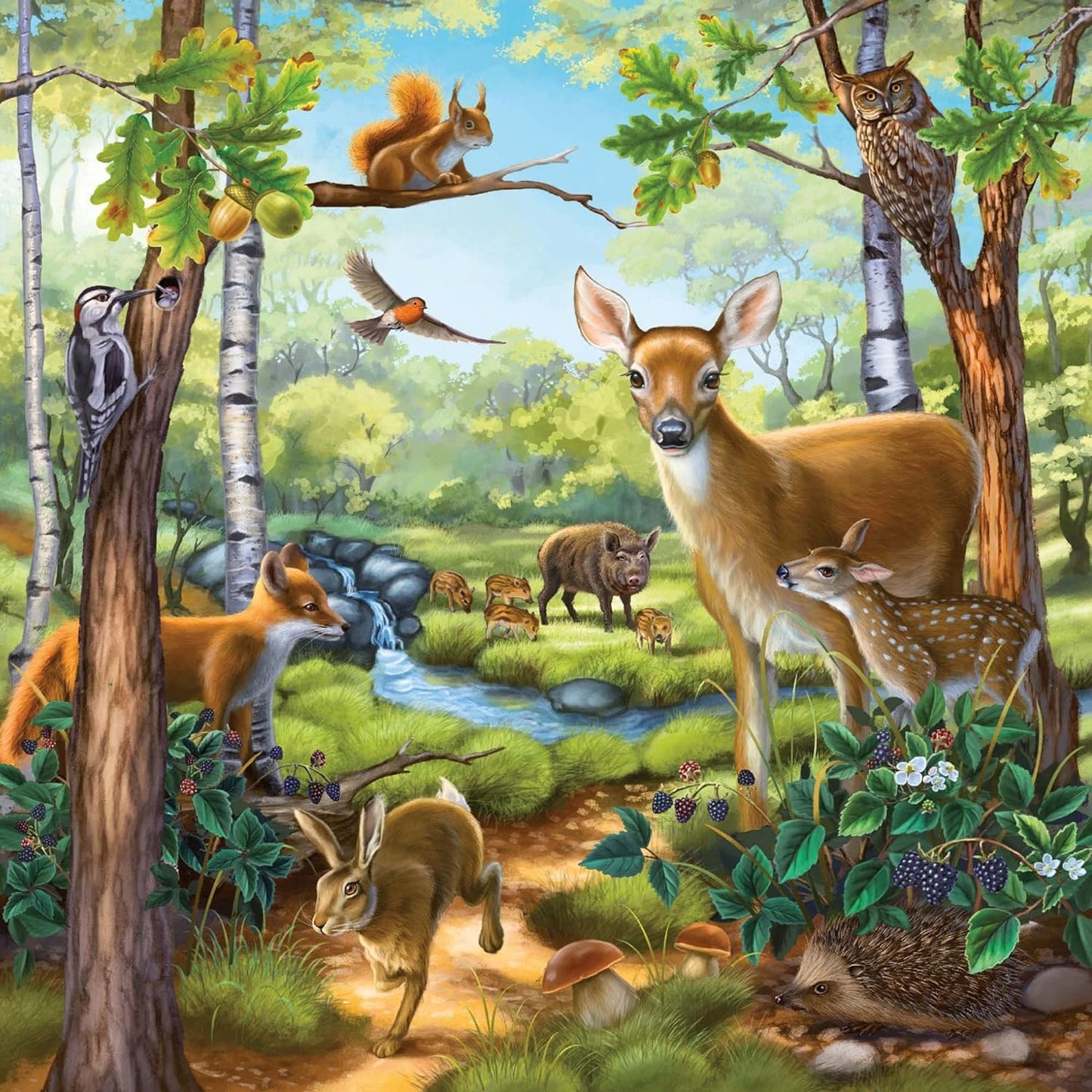 A körülöttünk lévő állatok - 3x49 Ravensburger 49 darabos kirakó puzzle (RA-09265 4005556092659) - puzzlegarden