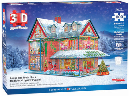 Karácsonyi ház – 3D puzzle – a termék doboza