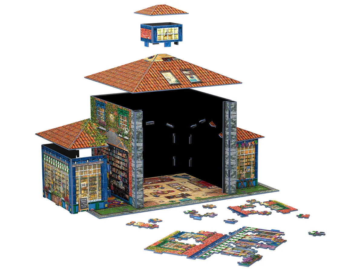 A legjobb könyvesbolt – 3D puzzle – építés közben