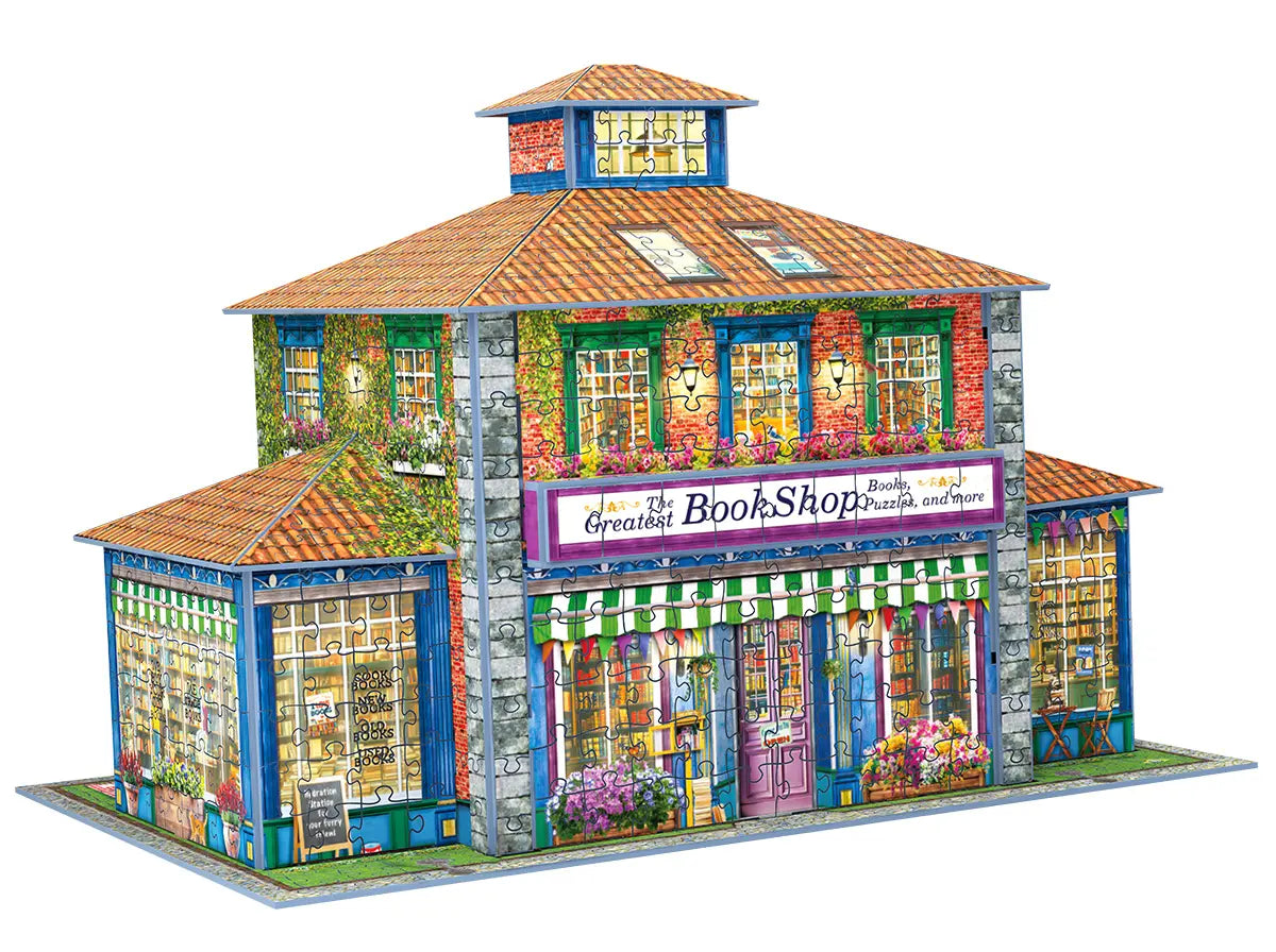 A legjobb könyvesbolt – 3D puzzle – az elkészült modell puzzleillesztésekkel