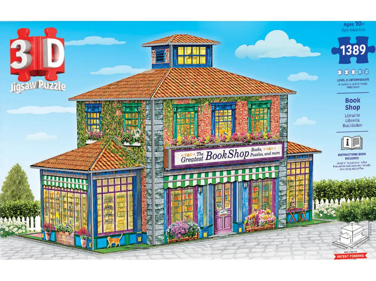 A legjobb könyvesbolt – 3D puzzle – a kirakó képe