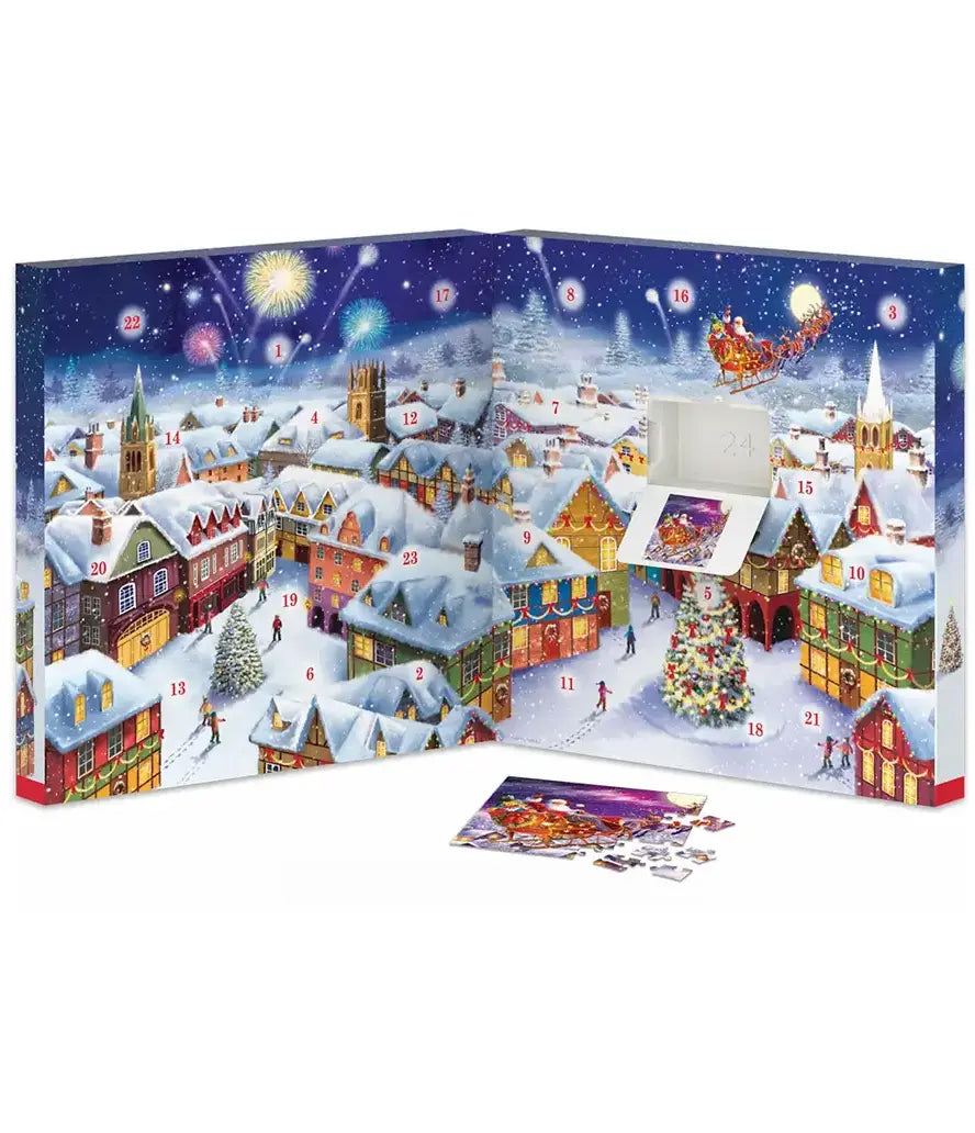 Karácsonyi emlékek – puzzle adventi naptár – nyitott naptár és minikirakó