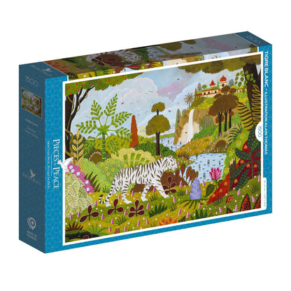 A Fehér tigris Pieces & Peace 1500 darabos kirakó puzzle (PP-0044 3770001400440) - puzzlegarden