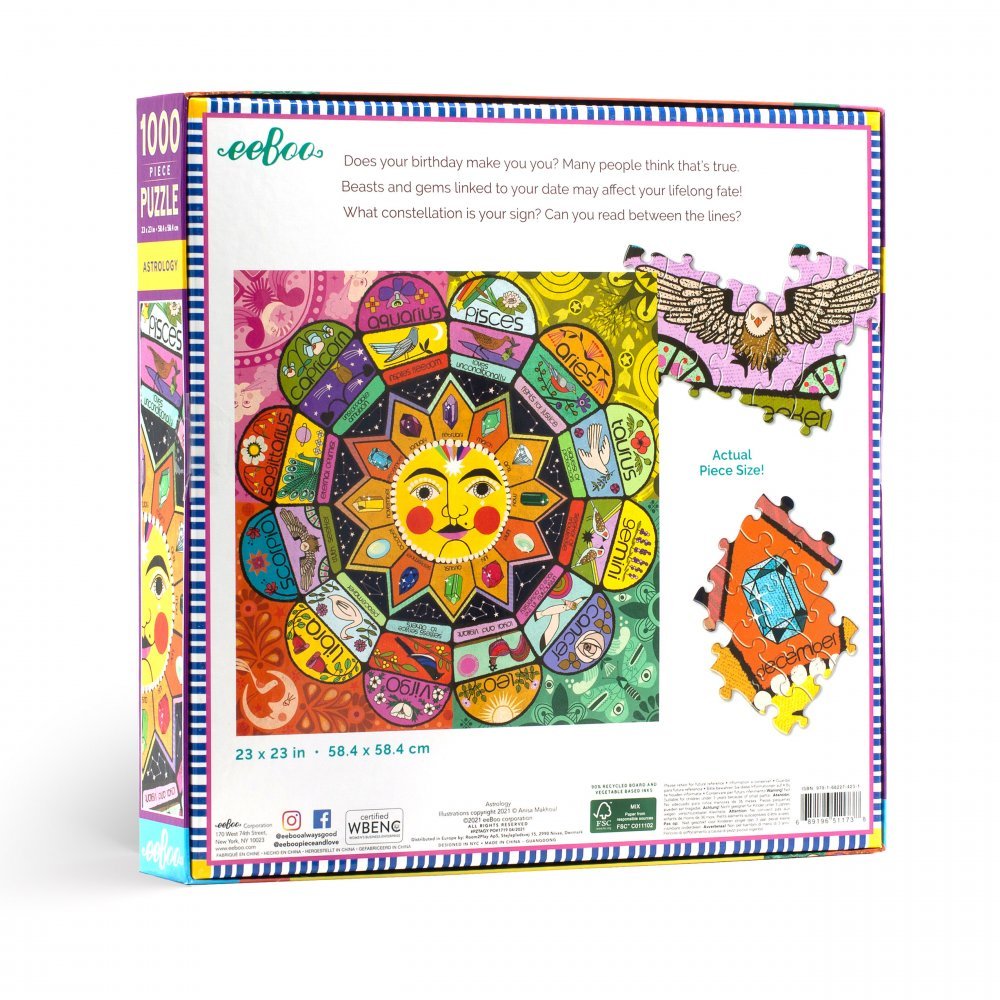 Asztrológia Eeboo 1000 darabos kirakó puzzle (EB-PZTAGY 689196511738) - puzzlegarden