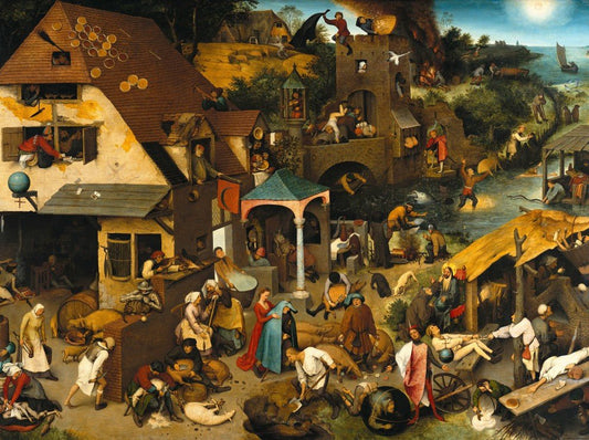 Brueghel - Flamand közmondások Grafika 2000 darabos kirakó puzzle (GR-F-30075 3663384300752) - puzzlegarden