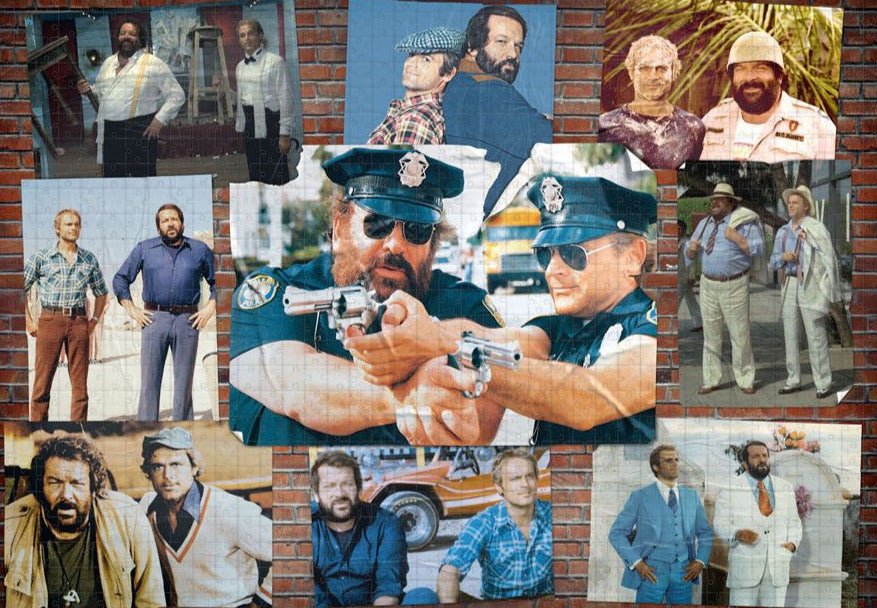 Bud Spencer & Terence Hill - Filmek Kollázs Oakie Doakie Games 1000 darabos kirakó puzzle (ODG-010004 4056133021128) - puzzlegarden