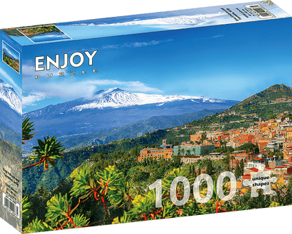 Az Etna és Taormina, Szicília ENJOY 1000 darabos kirakó puzzle (EN-2087 5949194020874) - puzzlegarden