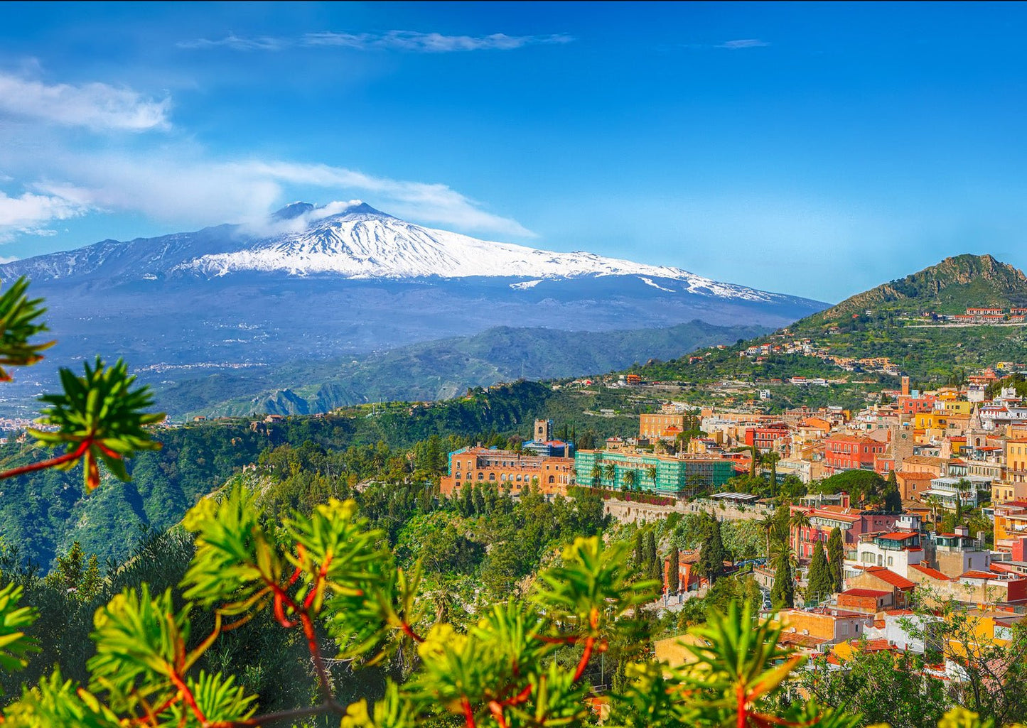 Az Etna és Taormina, Szicília ENJOY 1000 darabos kirakó puzzle (EN-2087 5949194020874) - puzzlegarden