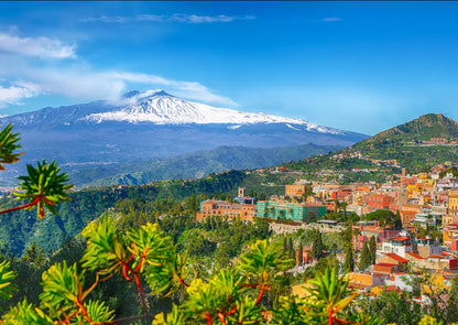 Az Etna és Taormina, Szicília ENJOY 1000 darabos kirakó puzzle (EN-2087 5949194020874) - puzzlegarden