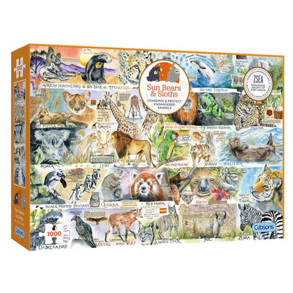 Állati ABC Gibsons 1000 darabos kirakó puzzle (G-G7134 5012269071344) - puzzlegarden