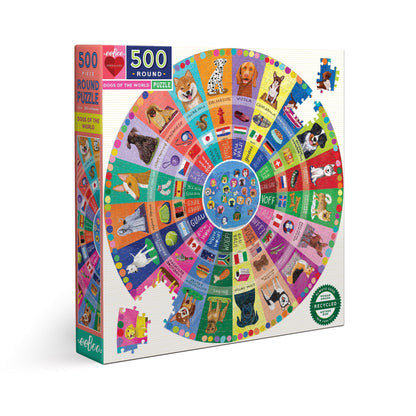 A Világ Kutyái 500 darabos Eeboo puzzle kirakó (PZTDOW)
