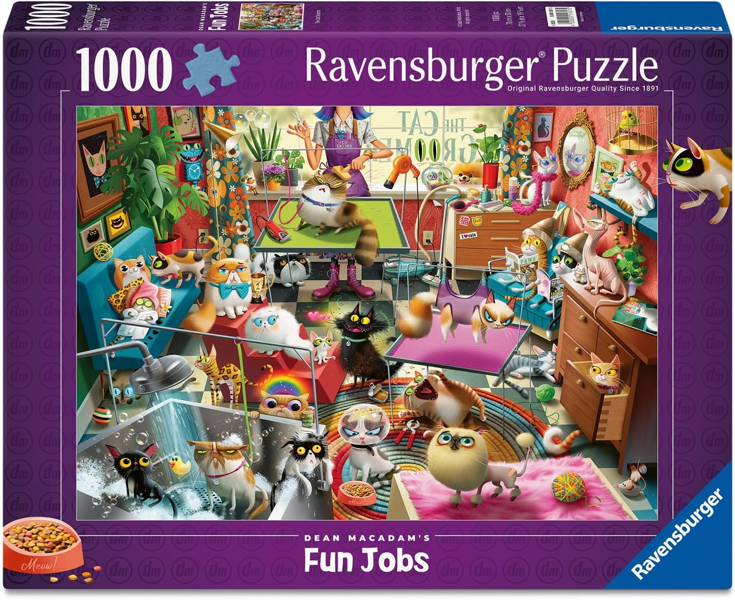 A cicakozmetikus Ravensburger 1000 darabos kirakó puzzle (RA-12001857) - puzzlegarden