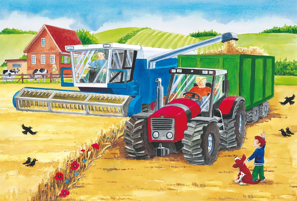 A farmon – 3x24 Schmidt Spiele 3x24 darabos kirakó puzzle (SCH-56216) - puzzlegarden