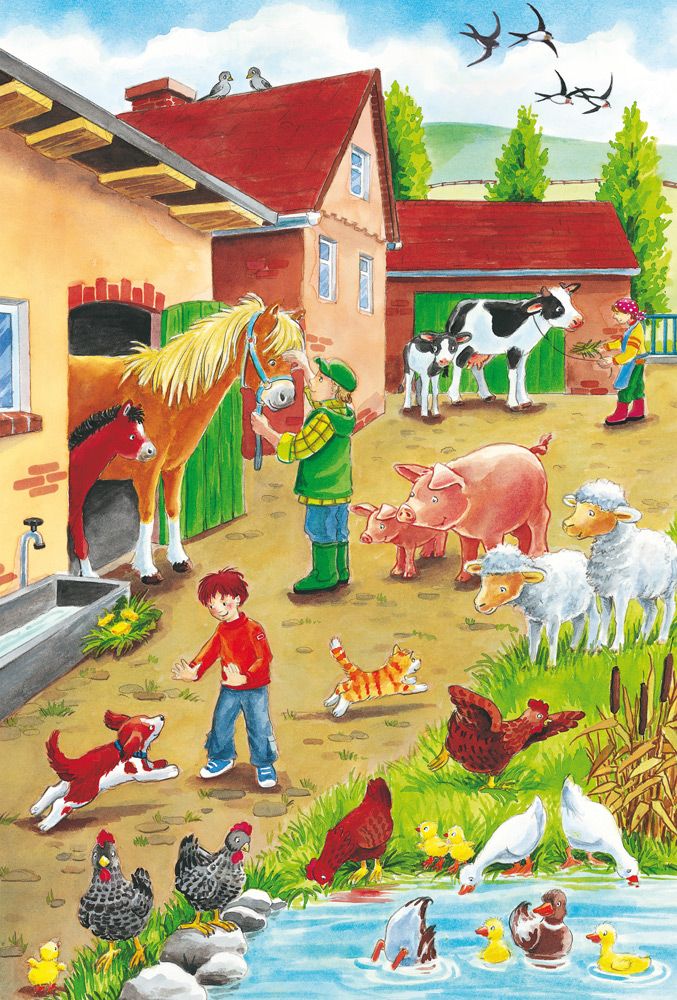 A farmon – 3x24 Schmidt Spiele 3x24 darabos kirakó puzzle (SCH-56216) - puzzlegarden