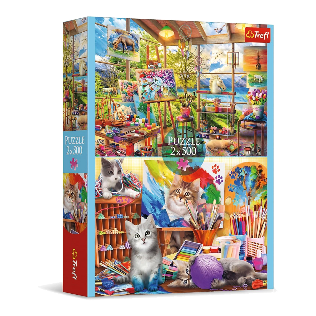 A festészet művészete - 2x500 Trefl 500 darabos kirakó puzzle (TR-37530) - puzzlegarden